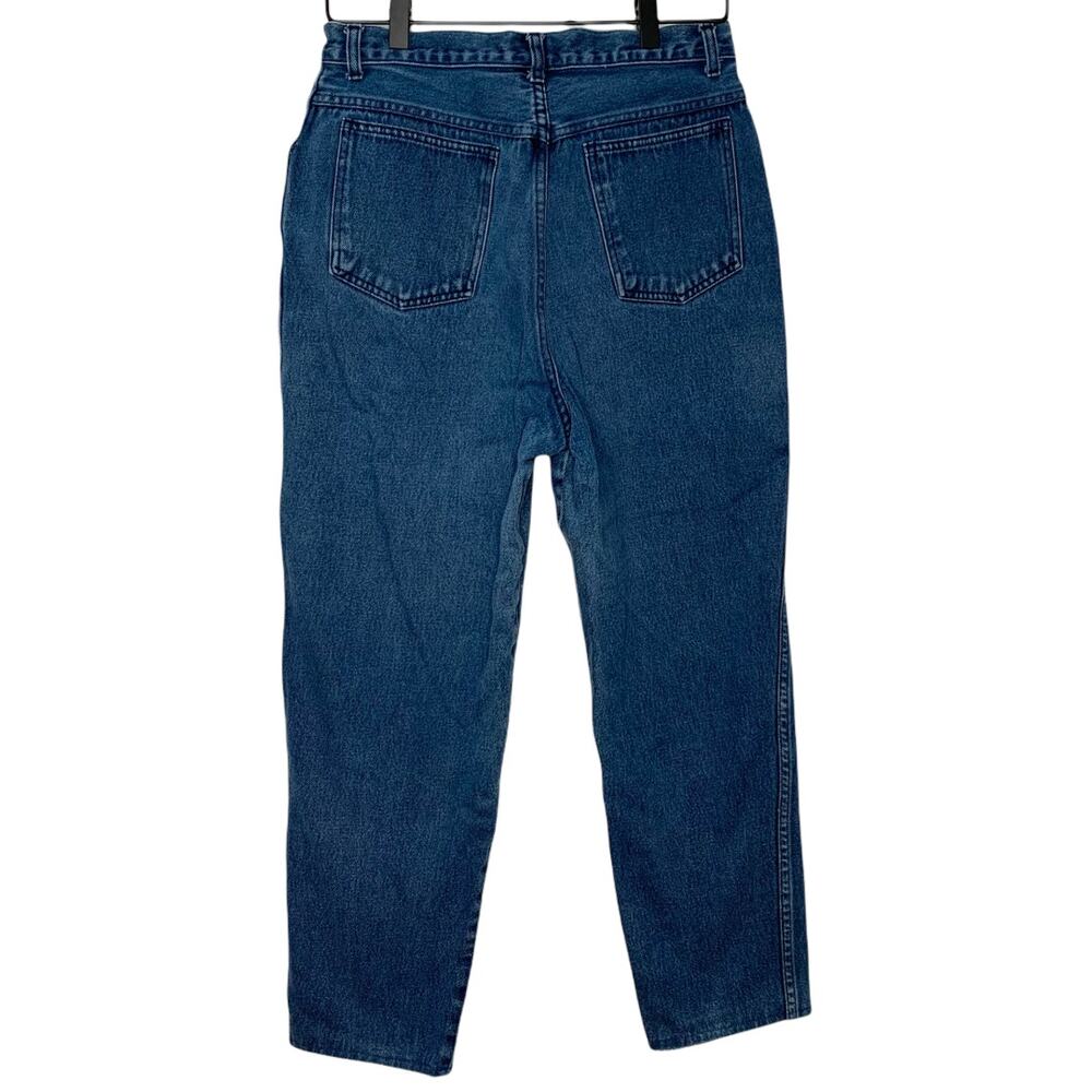 Vintage 90s Women's 29x25 Stefano Medium Wash Tapered Leg High Rise Mom Jeans - Picture 2 of 6